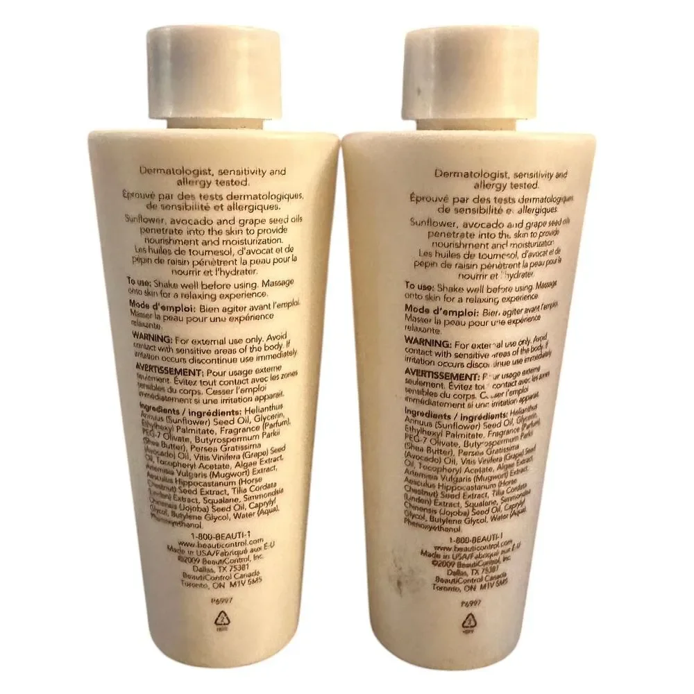 BeautiControl Body Spa Warming Massage Oil 5 oz 2 Pack Discontinued NEW